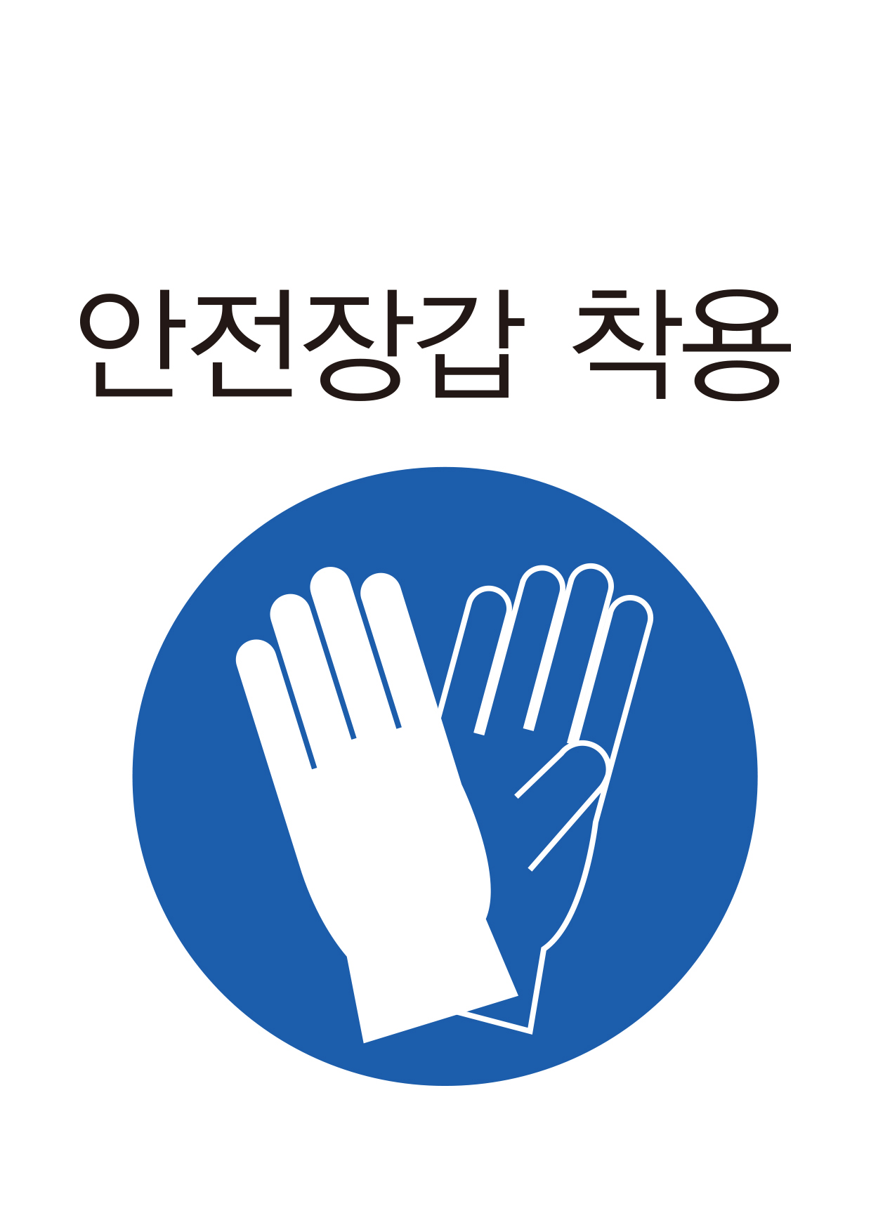 안전장갑 착용(308)