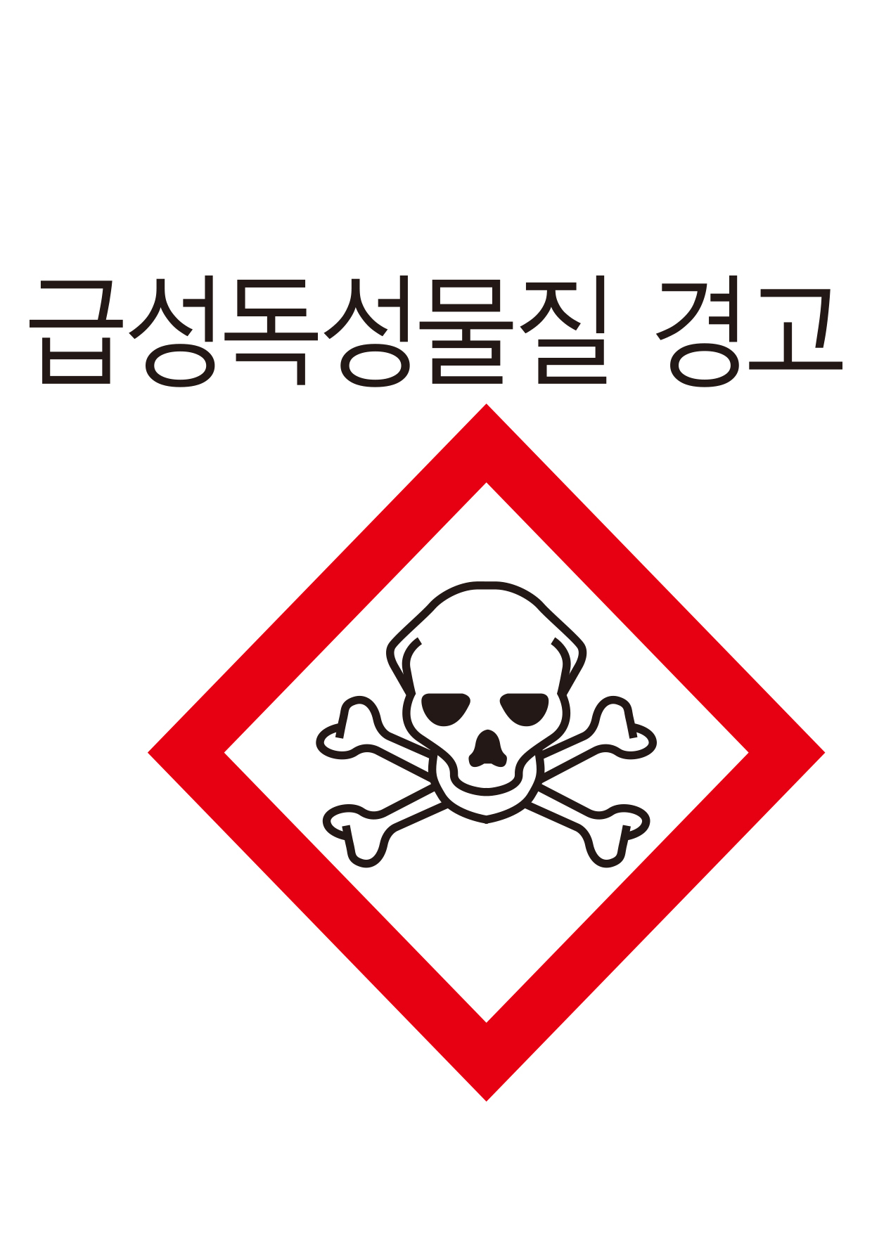 급성독성물질 경고(204)